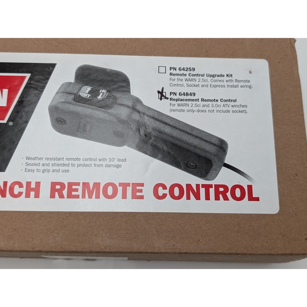 WARN 64849 ATV Quad Remote Control Wire Cable 1.5 2.5 3.0 2.5 RT XT Series Winch